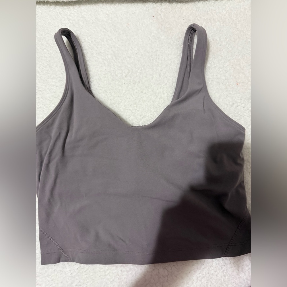 Dark lavender color align tank